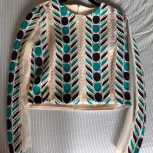 Endless rose embroidered crop top